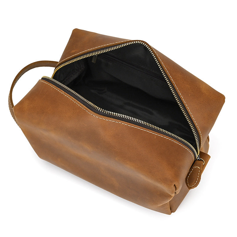 Genuine Leather Clutch Crazy Horse Multifunctional Men's Handbags