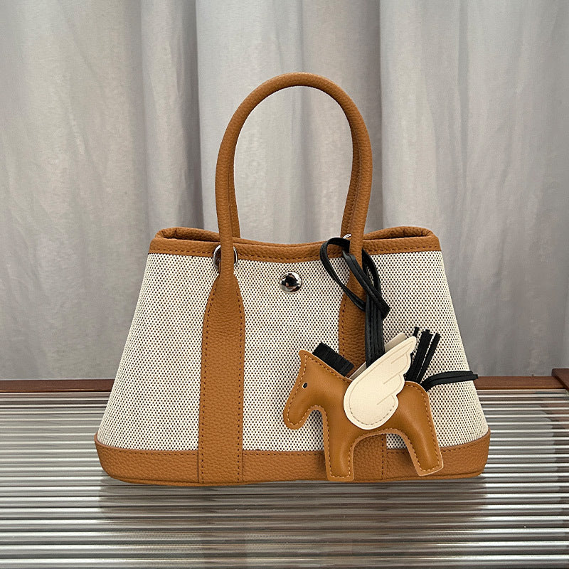 Women's Fashionable Canvas Panda Color Portable Mini Crossbody Bags