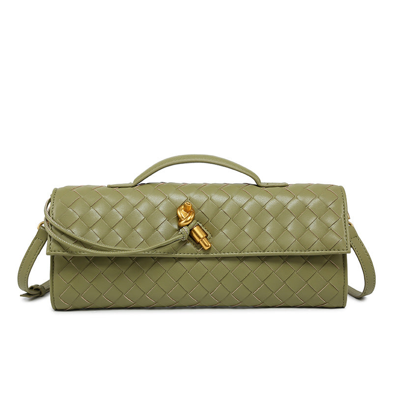 Woven Dinner Clutch Fashion Long Bolt Evening Bags