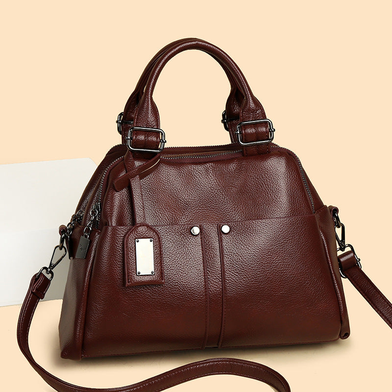 Portable Soft Leather Female Large Capacity Handbags