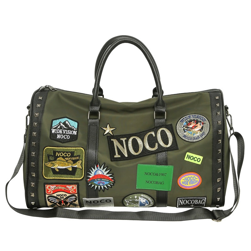 Women's & Men's & Cool Personality Labeling Badge Large Shoulder Bags