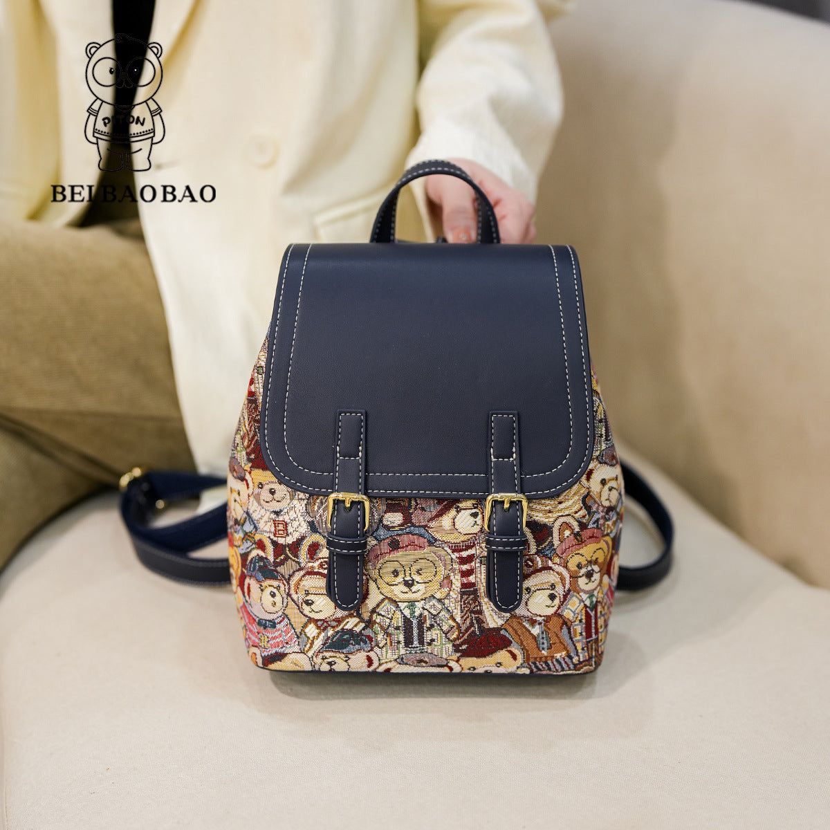 Women's Graceful Popular Source Cartoon Leisure Backpacks