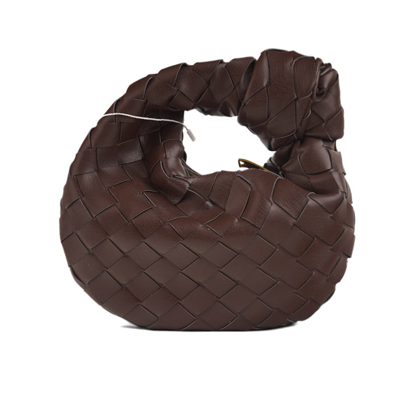 Women's Spring Commuter Portable Cloud Hand-woven Underarm Armpit Bags