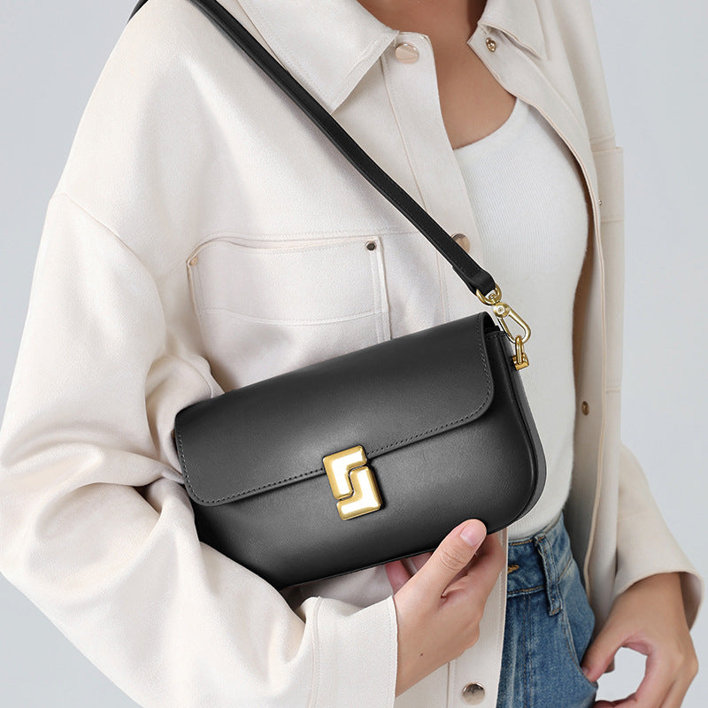 Women's Cowhide Niche High-grade Large Capacity Crossbody Bags