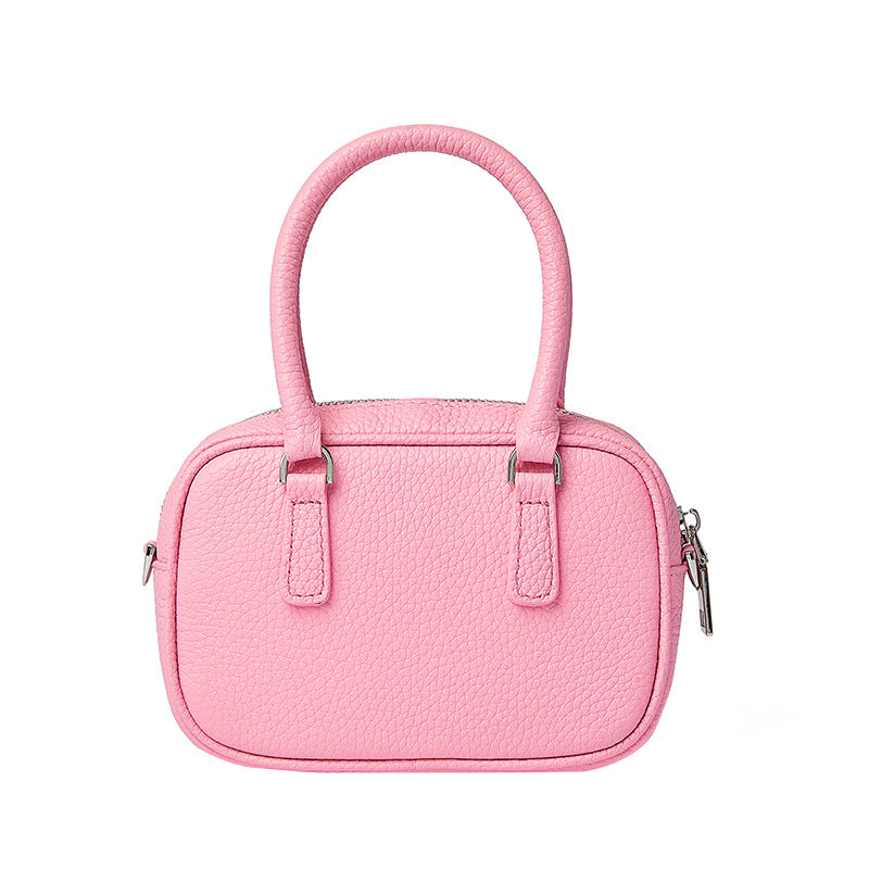 Women's Korean Simple First Layer Cowhide Mini Shoulder Bags