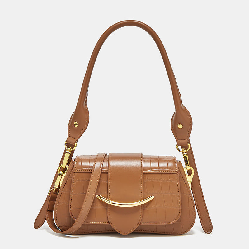 Women's Simple Niche Design Fashion Underarm Crocodile Shoulder Bags