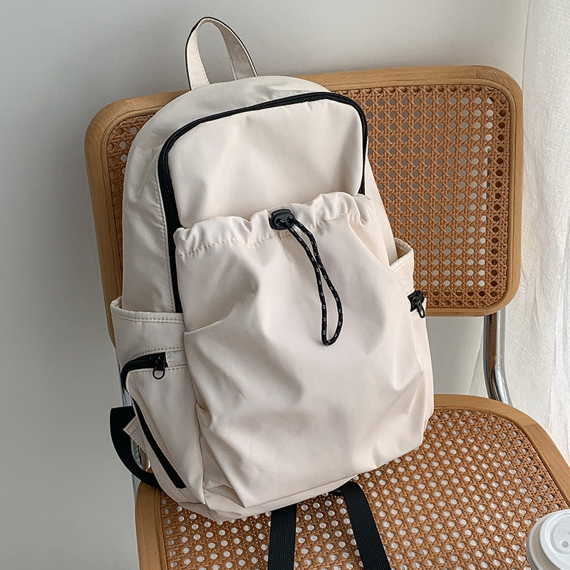 Women's Waterproof Nylon Simple College Leisure Style Backpacks
