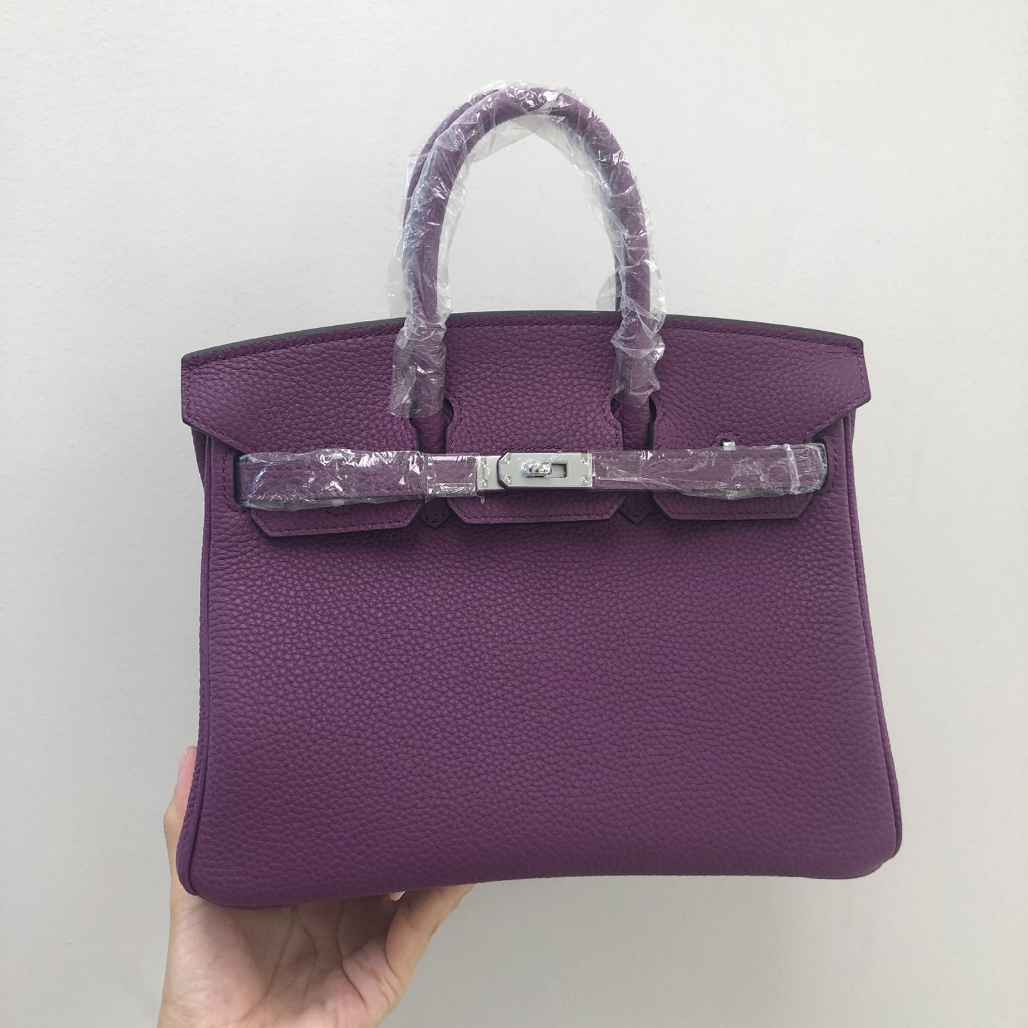 Women's Leather Line Imported Calfskin Lychee Pattern Bags