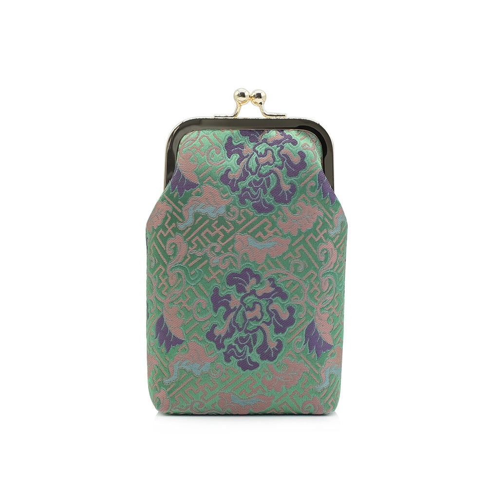 Chinese Style Retro Song Dynasty Brocade Pouch With Han Crossbody Bags