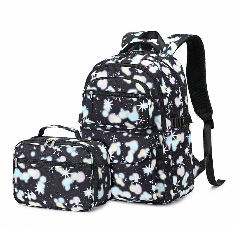 Two-piece Sweet Lady High Printing Waterproof Backpacks