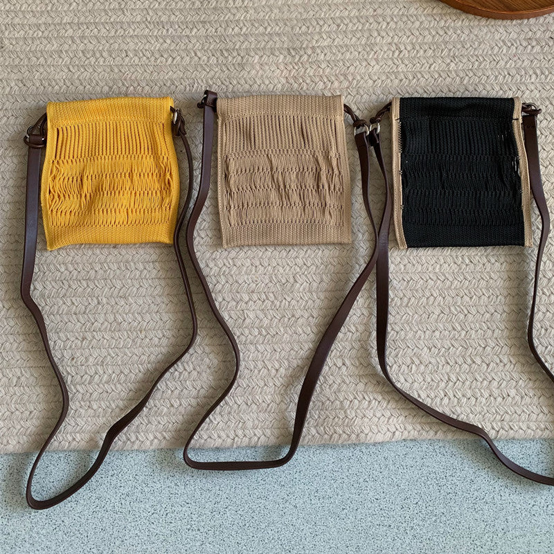 Women's Design Simple Fabric Mesh Shopping Fashion Crossbody Bags