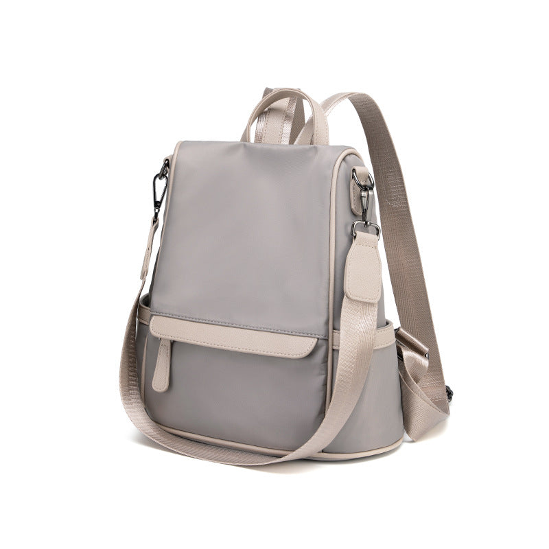 Women's Korean Fashionable Personalized Waterproof Oxford Cloth Backpacks
