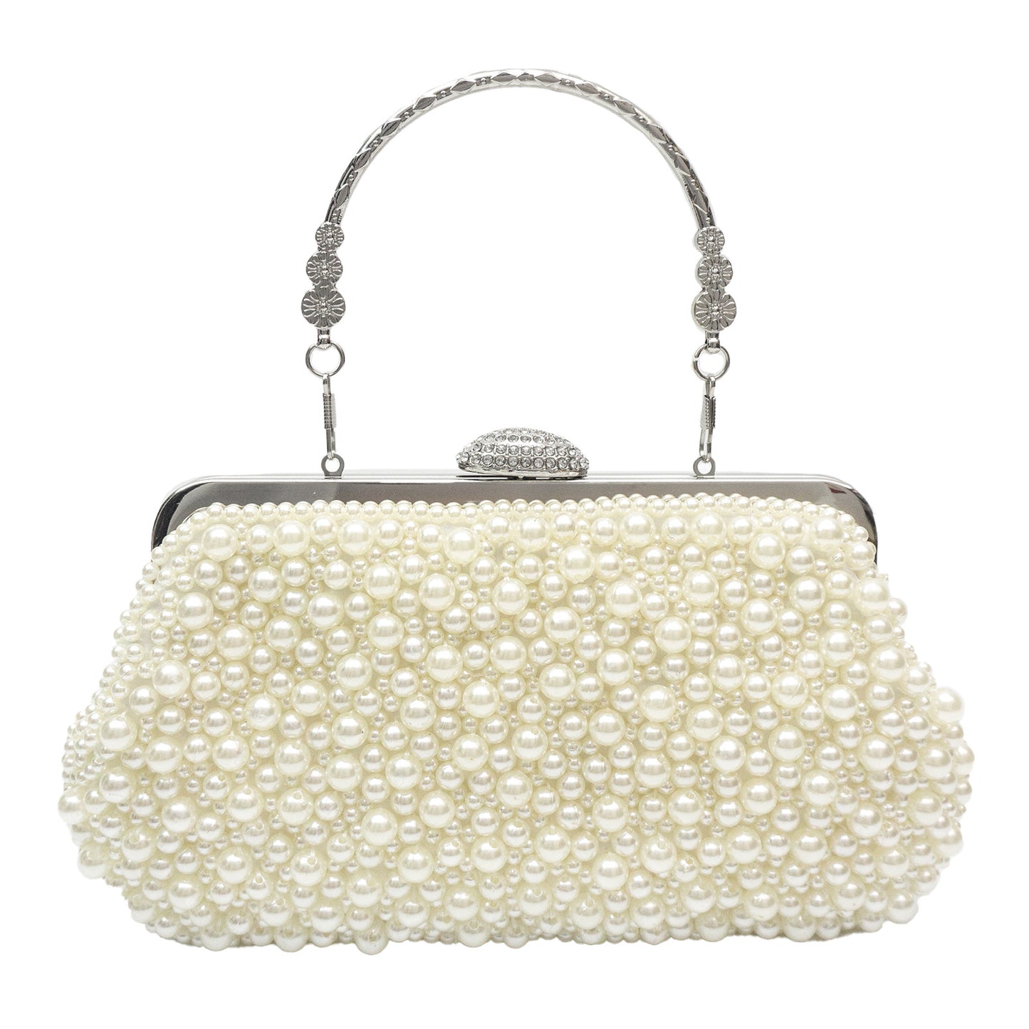 Women's Kai Solid Color Pearl Dinner Dress Evening Bags