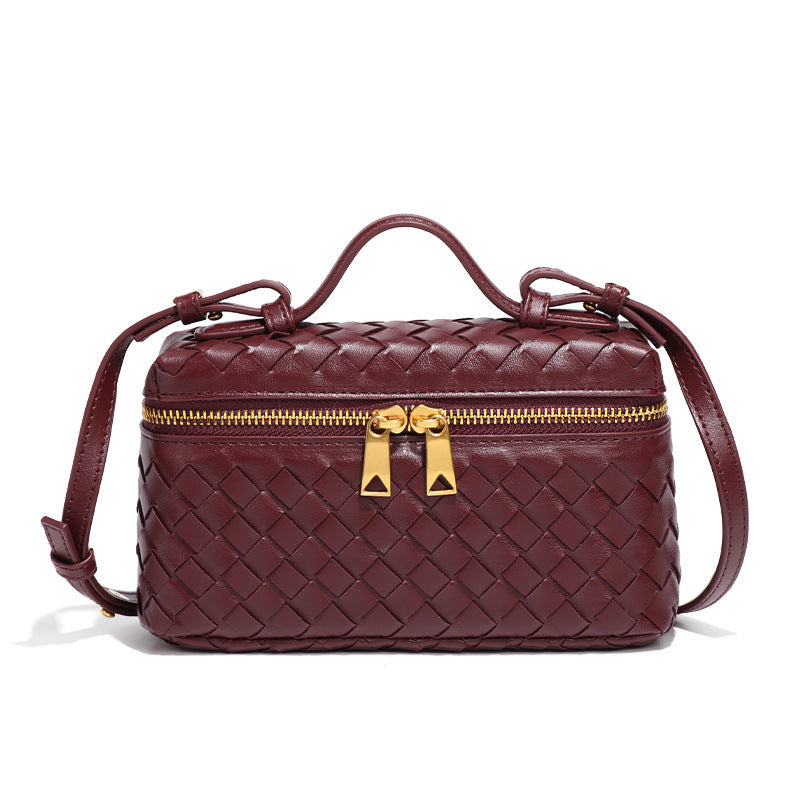 Niche Woven Practical Trendy Portable Box Handbags