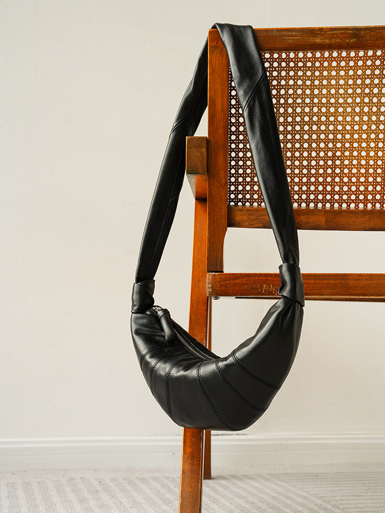 Sheepskin Dumpling Niche Texture Leather Underarm Crossbody Bags