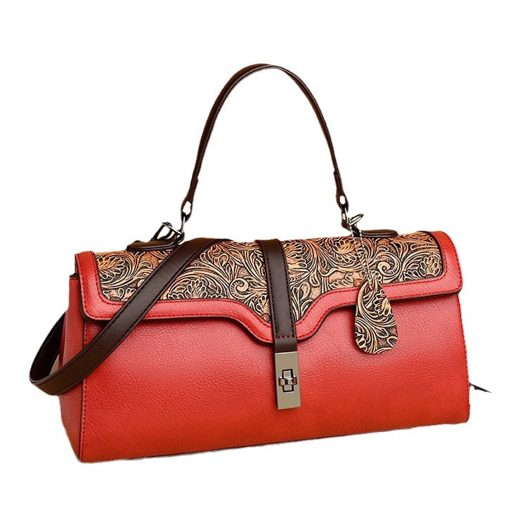Women's Personalized Sewing Line Retro Fashion Portable Bags