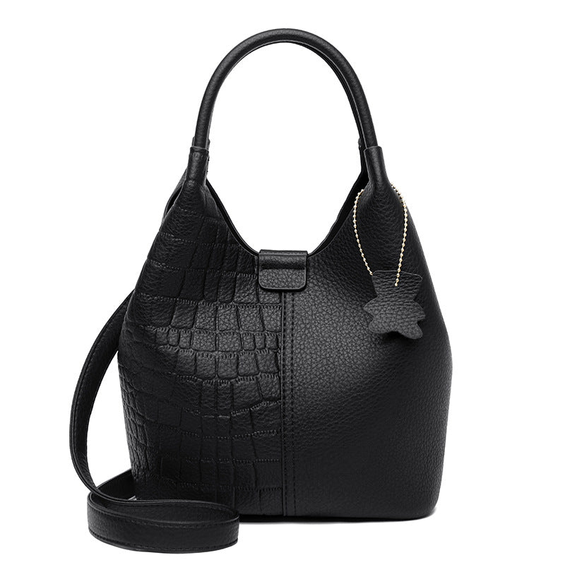Women's Capacity Korean Style Fashion Mom Texture Handbags