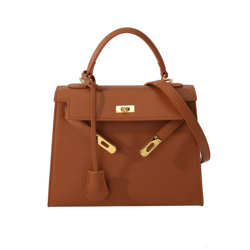 Women's Kelly Genuine Leather High-grade Handmade Hand Crossbody Bags