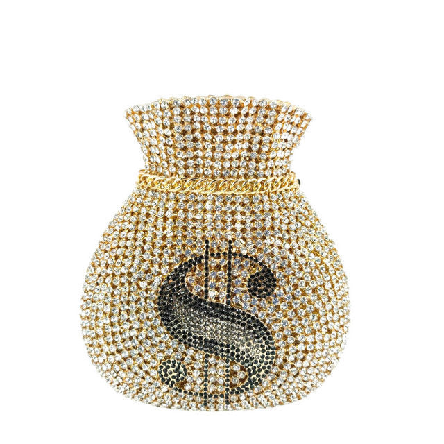 Metal Dinner Diamond Clutch Banquet Party Evening Bags