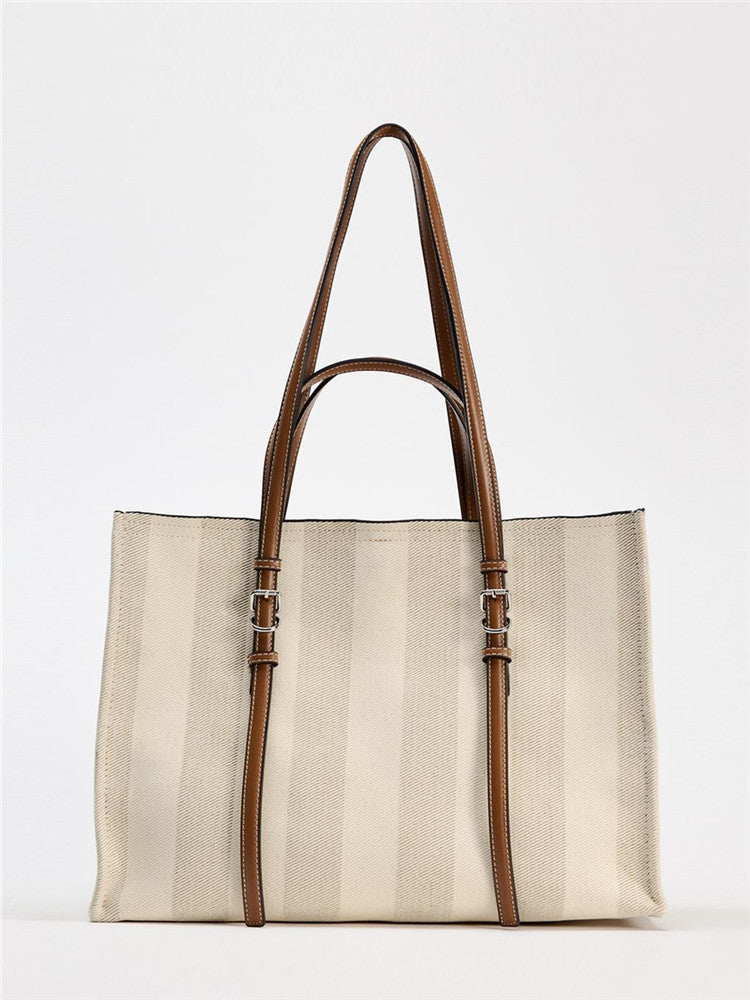 Women's Spanish Thread Decoration Large Capacity Shopping Bags