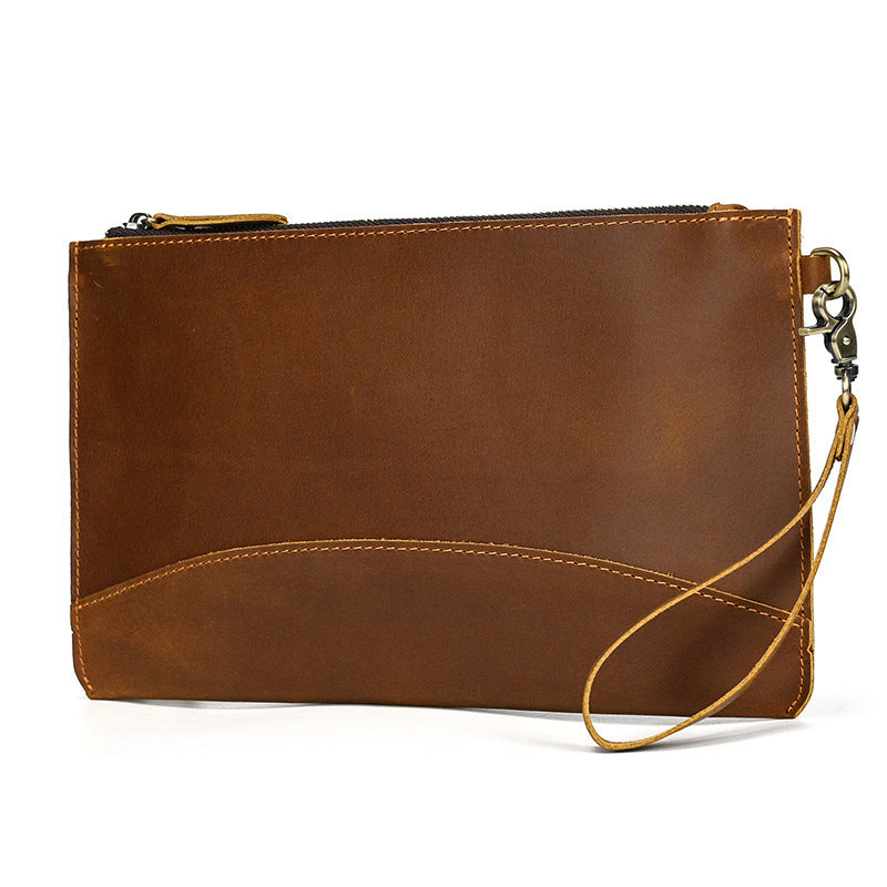 Men's Genuine Leather Strap Hand Large Capacity Men's Handbags