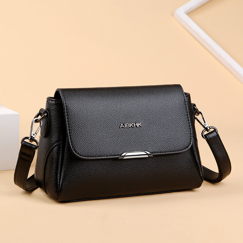 Soft Leather For Mom Fashion Portable Crossbody Bags
