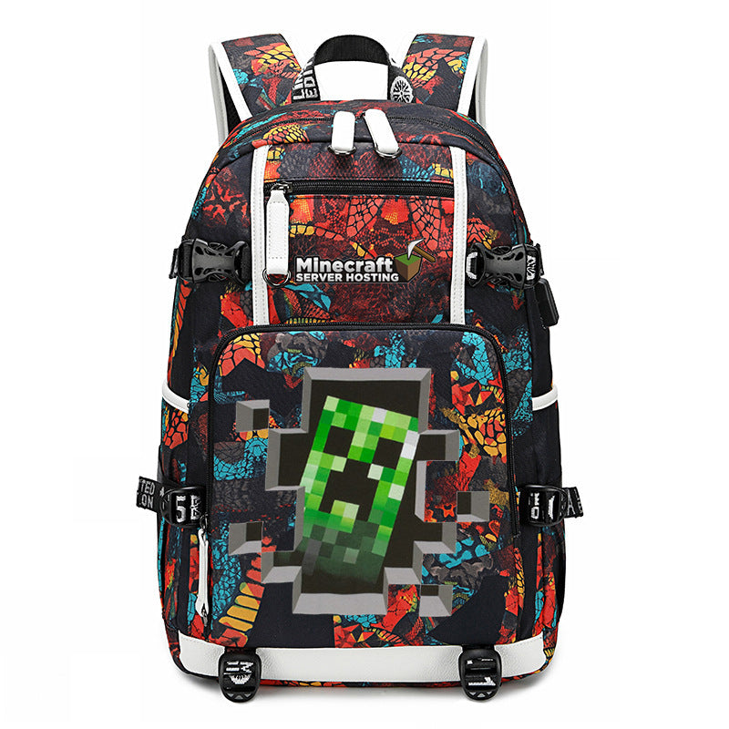 My World Surrounding The Game Printed Backpacks
