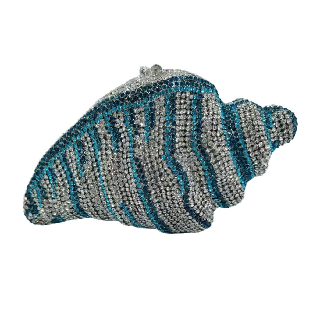Strictly Selected Conch Diamond Clutch Luxury Evening Bags