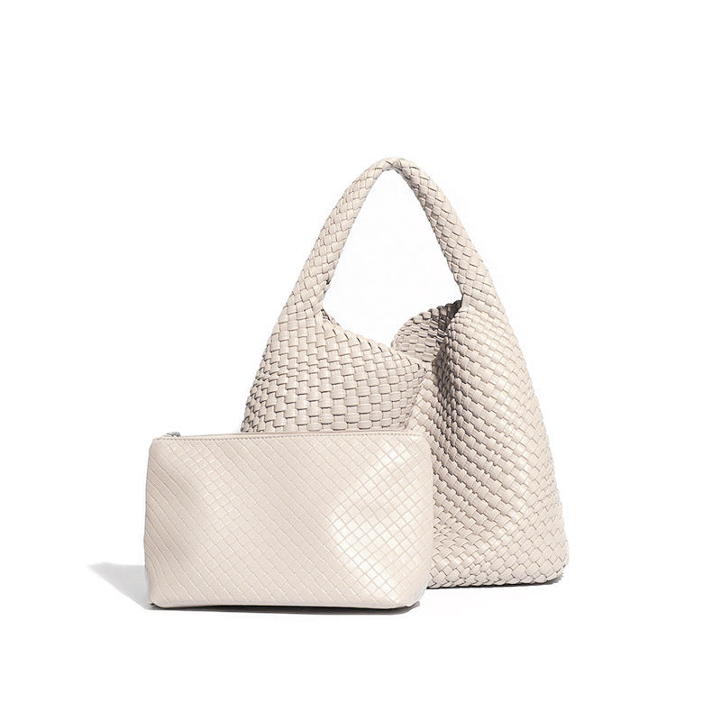 Women's Woven Large Capacity Fashion Versatile Version Handbags
