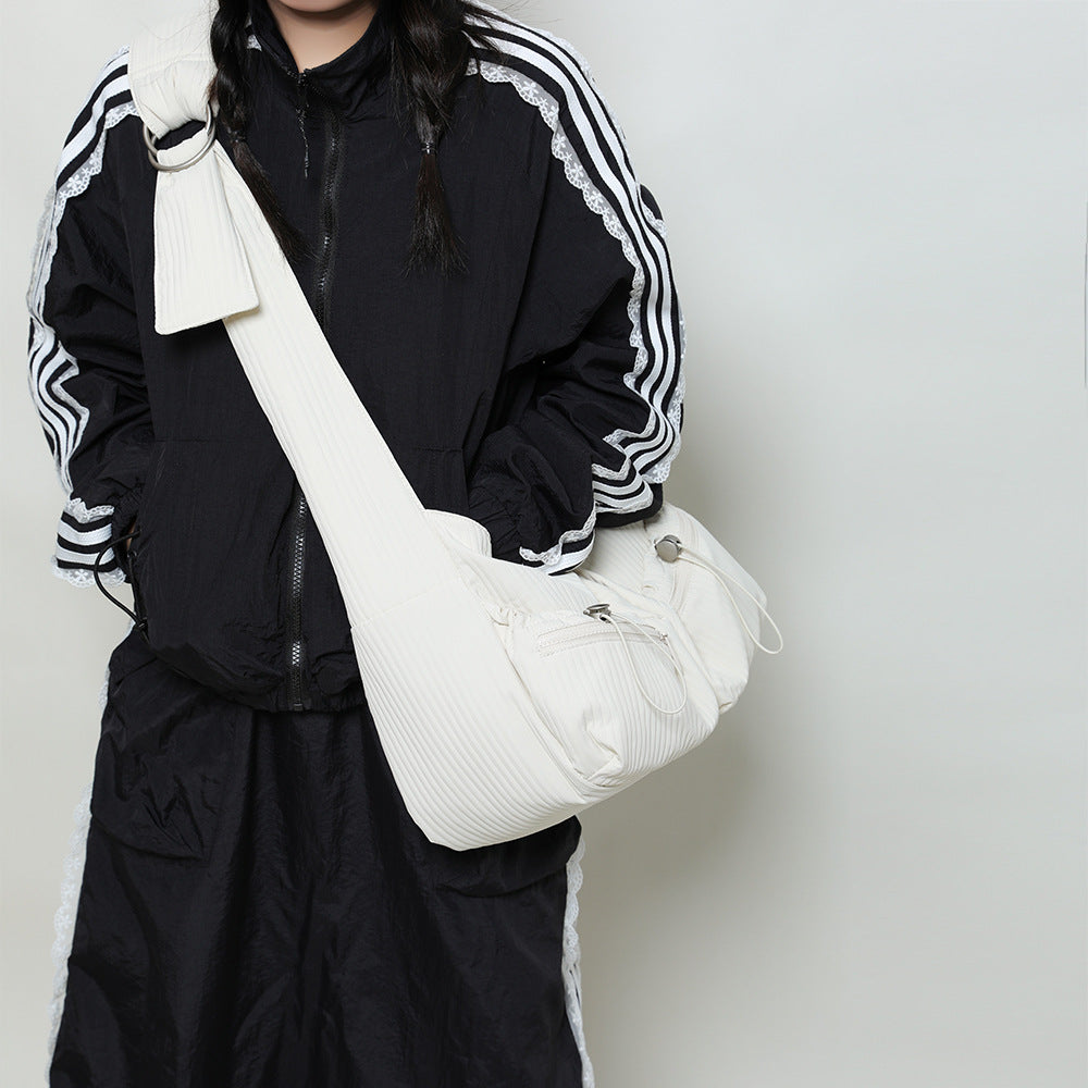 Women's Spring Large Capacity Pleated Cloud Underarm Crossbody Bags