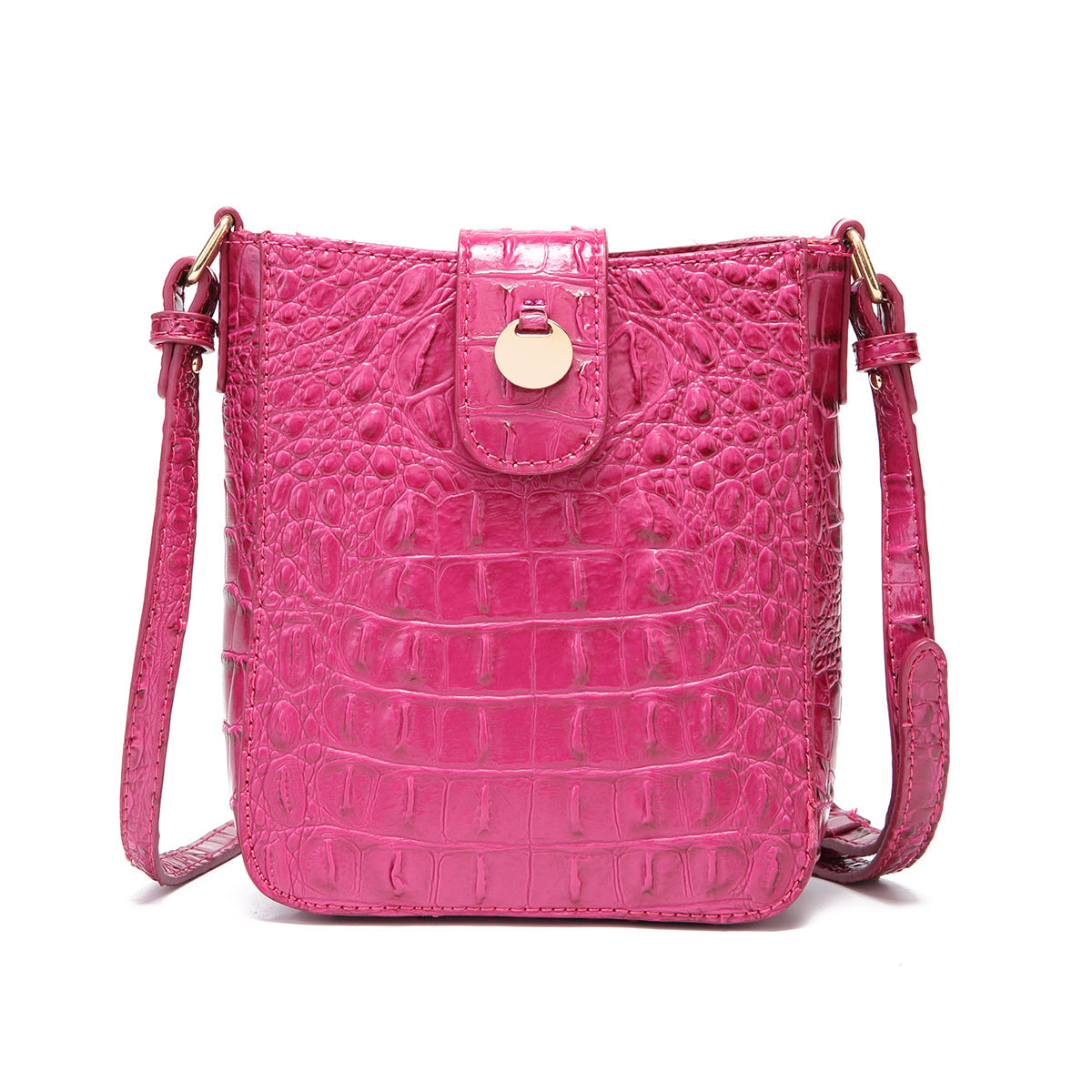 Vintage Cell Clutch Brahmin Crocodile Pattern Crossbody Bags