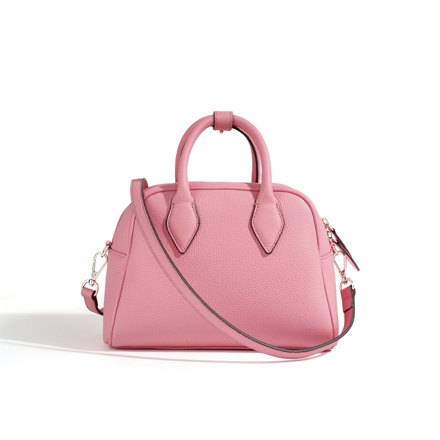 Women's Handmade Lychee Pattern Top Layer Leather Shoulder Bags