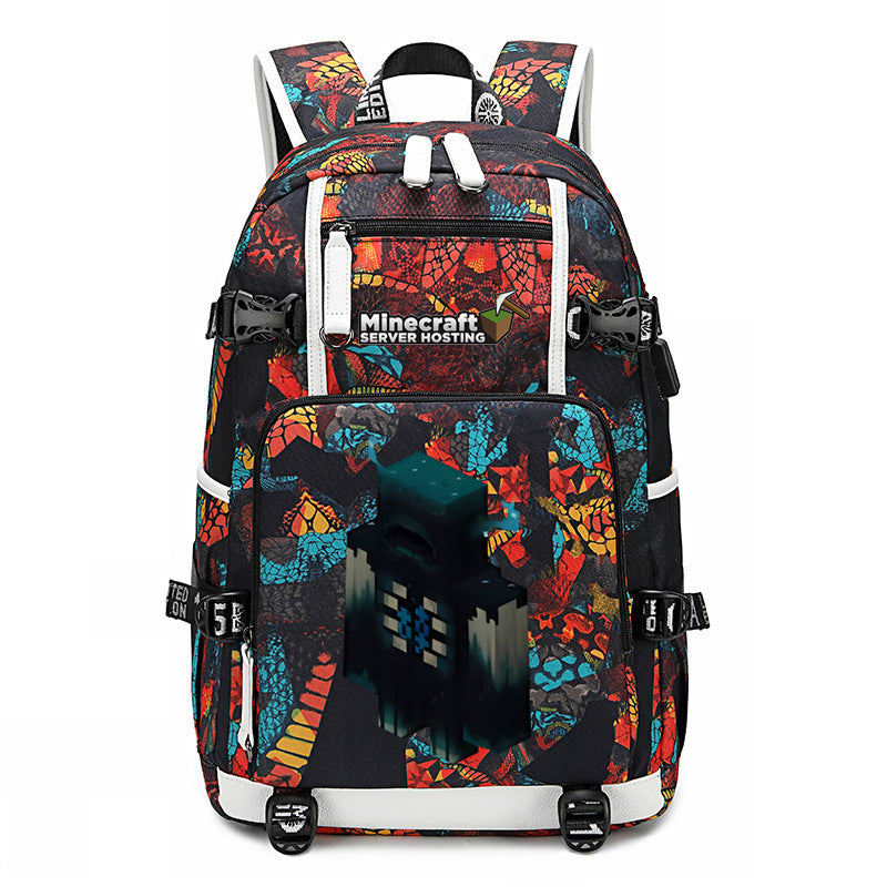 My World Surrounding The Game Printed Backpacks