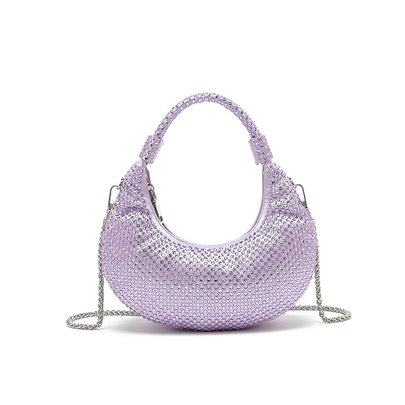 Design Full Diamond Dumpling Female Dinner Evening Bags