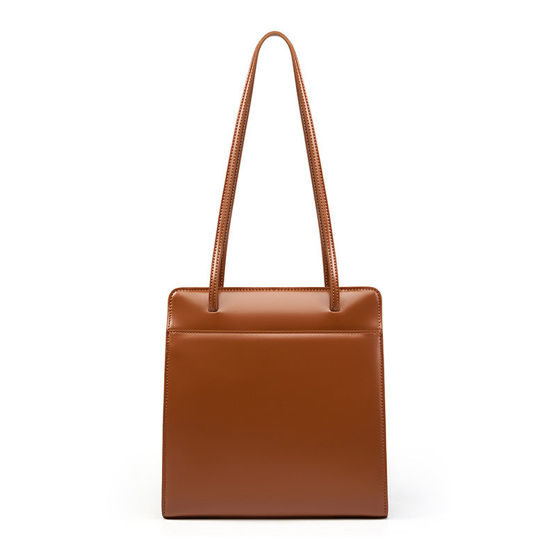 Women's Early Autumn High Sense Cowhide Retro Shoulder Bags