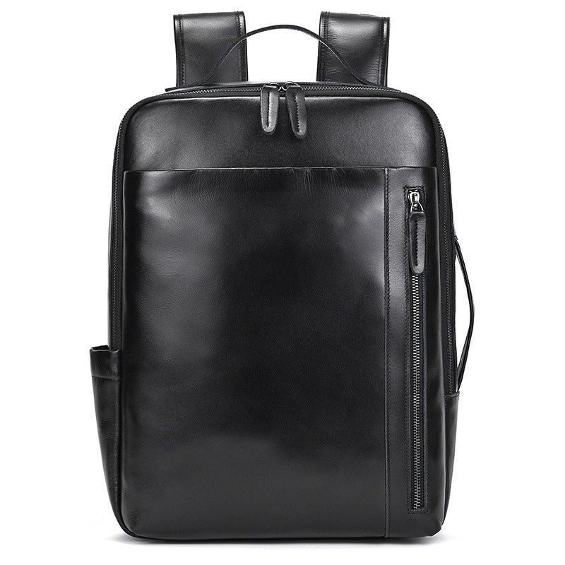 Men's Leather Crazy Horse Vintage Large Capacity Backpacks