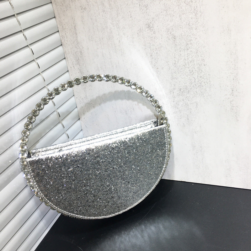 Women's Niche Rhinestone Versatile French Fashion Dinner Handbags