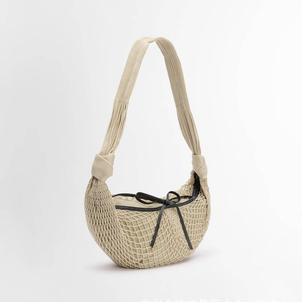 Horn Net Show Woven Fashion Stitching Crossbody Bags