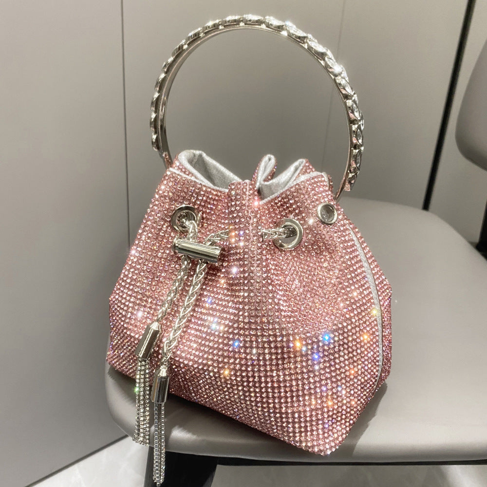 Women's Shiny Full Diamond Rhinestone Handmade Lady's Handbags