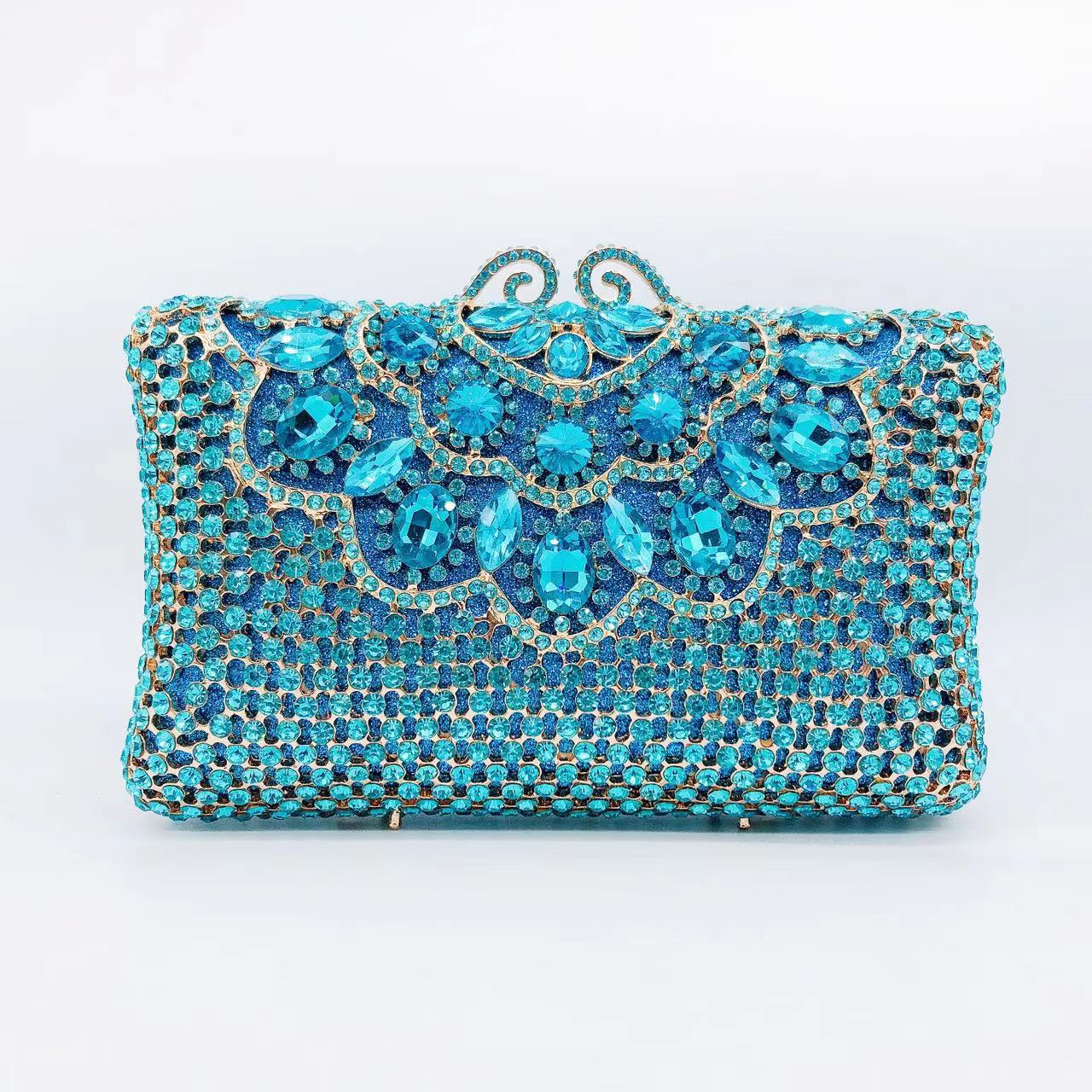 Women's Wei Mermaid Order Diamond Hollow Rhinestone Evening Bags