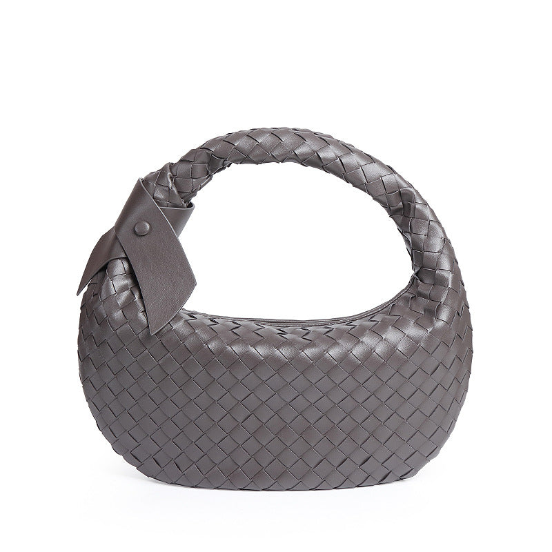 Women's Woven Fashion Knotted Round Large Capacity Handbags