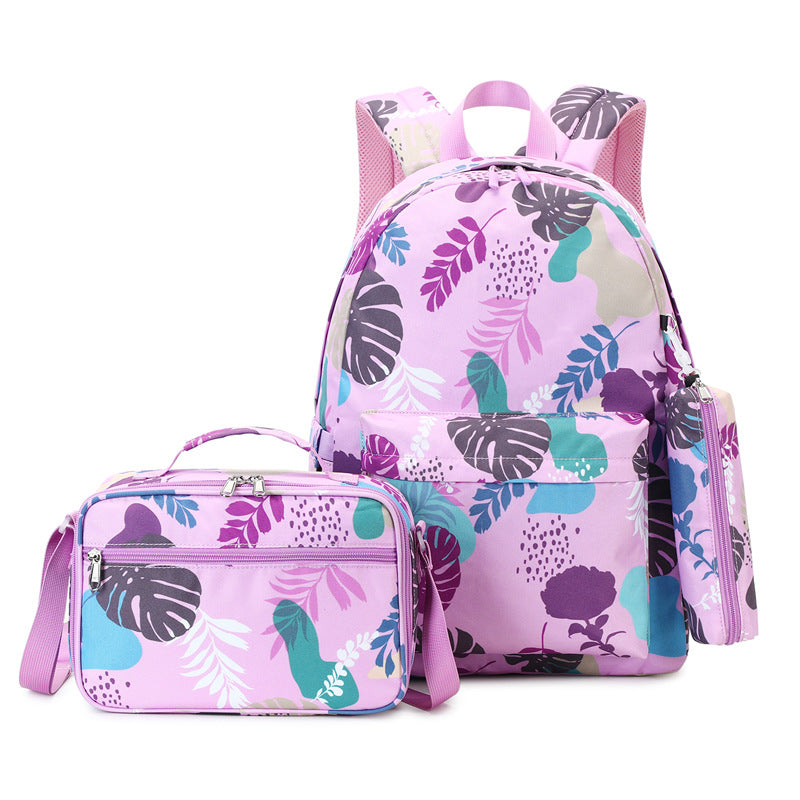 Women's Three-piece Set High Trendy Waterproof Backpacks