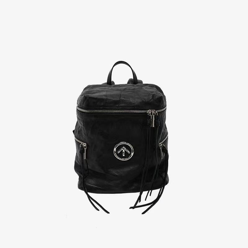Le Leather Large Medium Black Stone Shoulder Bags