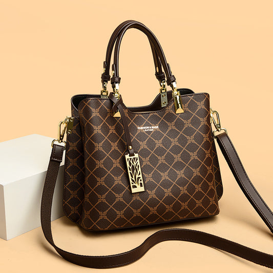 Women's Versatile Fashion Printed Presbyopic Mom Tote Bags