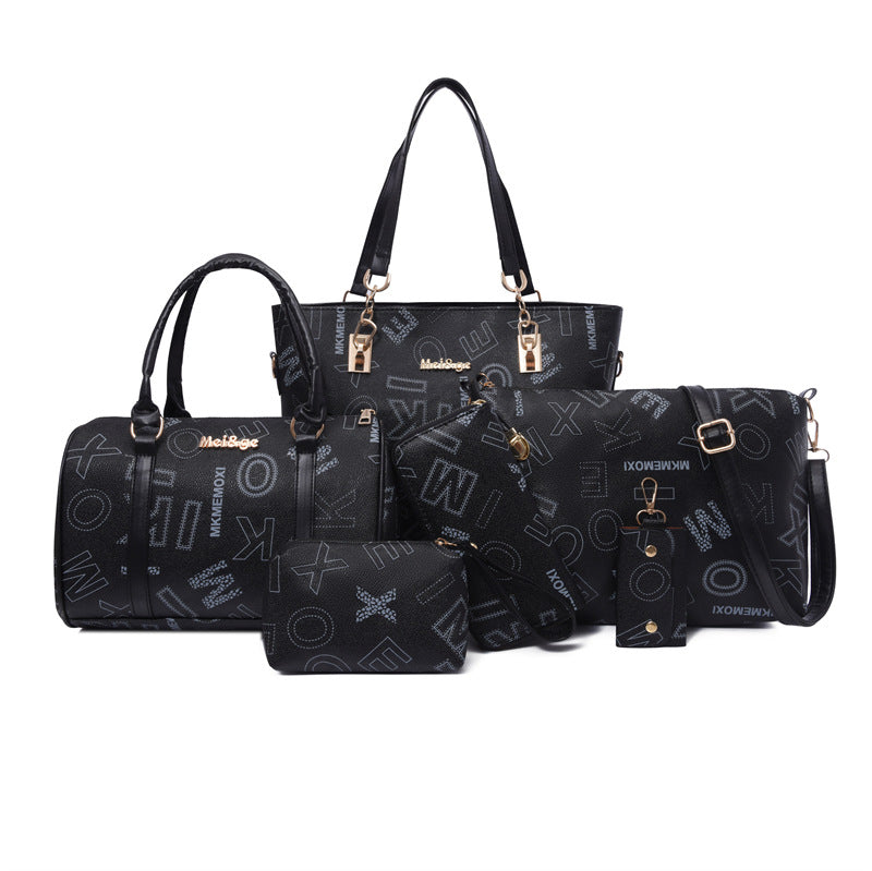 Women's Large Capacity Retro Mother Match Sets Handbags