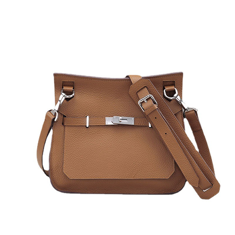 Leather Trendy Fashion Litchi Pattern Top Crossbody Bags