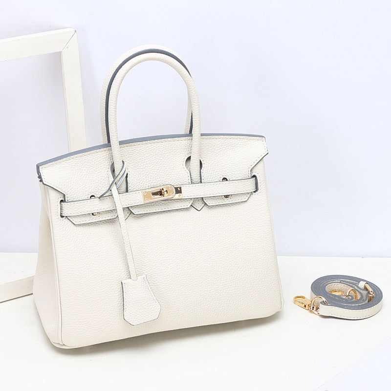 Women's Grain First Layer Cowhide Genuine Leather Handbags