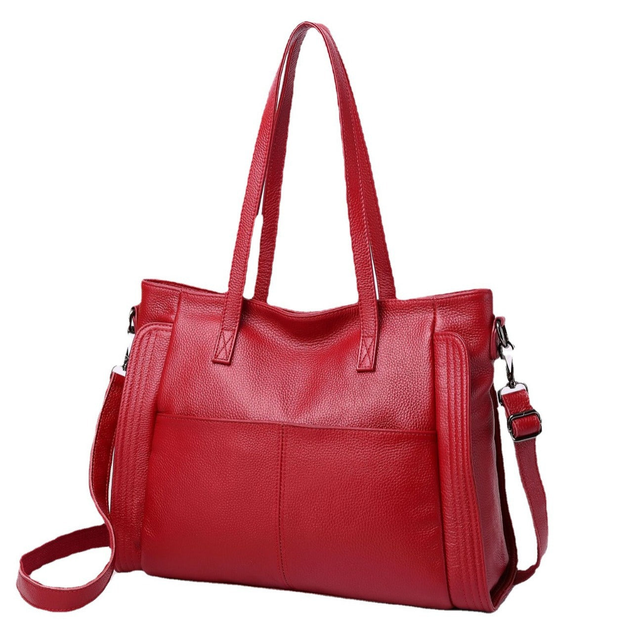 Women's Layer Cattlehide Leather Fashion Big Mummy Shoulder Bags
