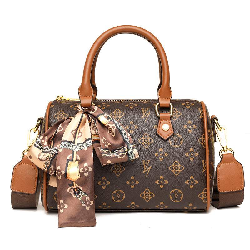 Women's Winter Fashion Boston Pillow Printed For Crossbody Bags