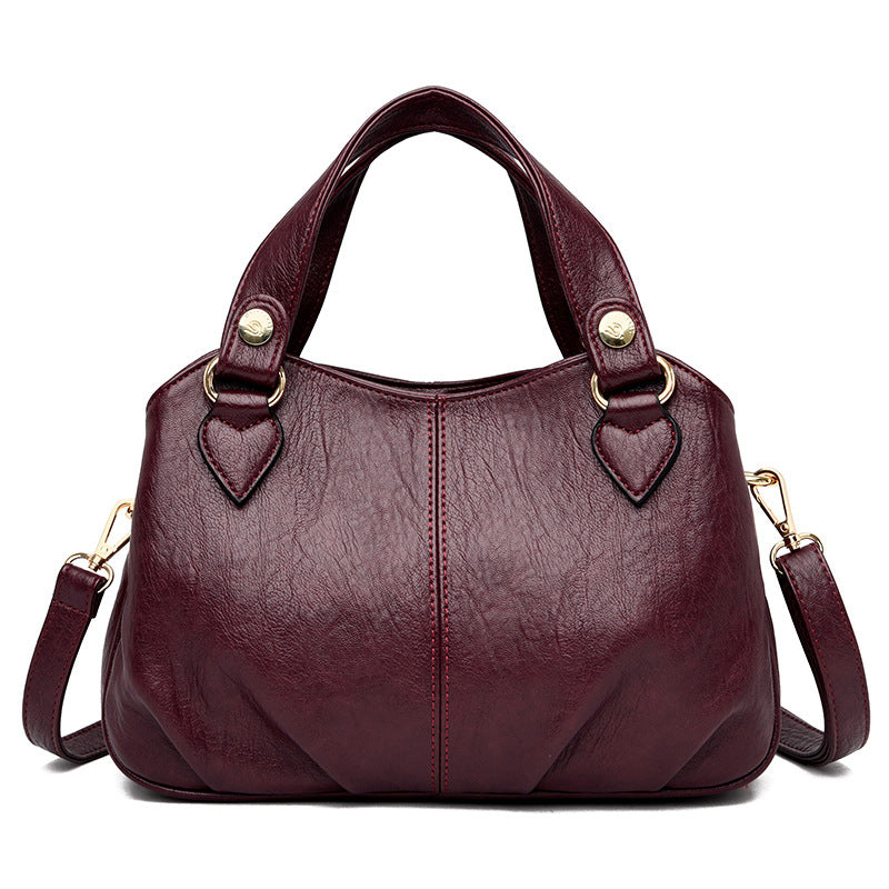 Women's Style Retro Soft Leather Large Capacity Handbags